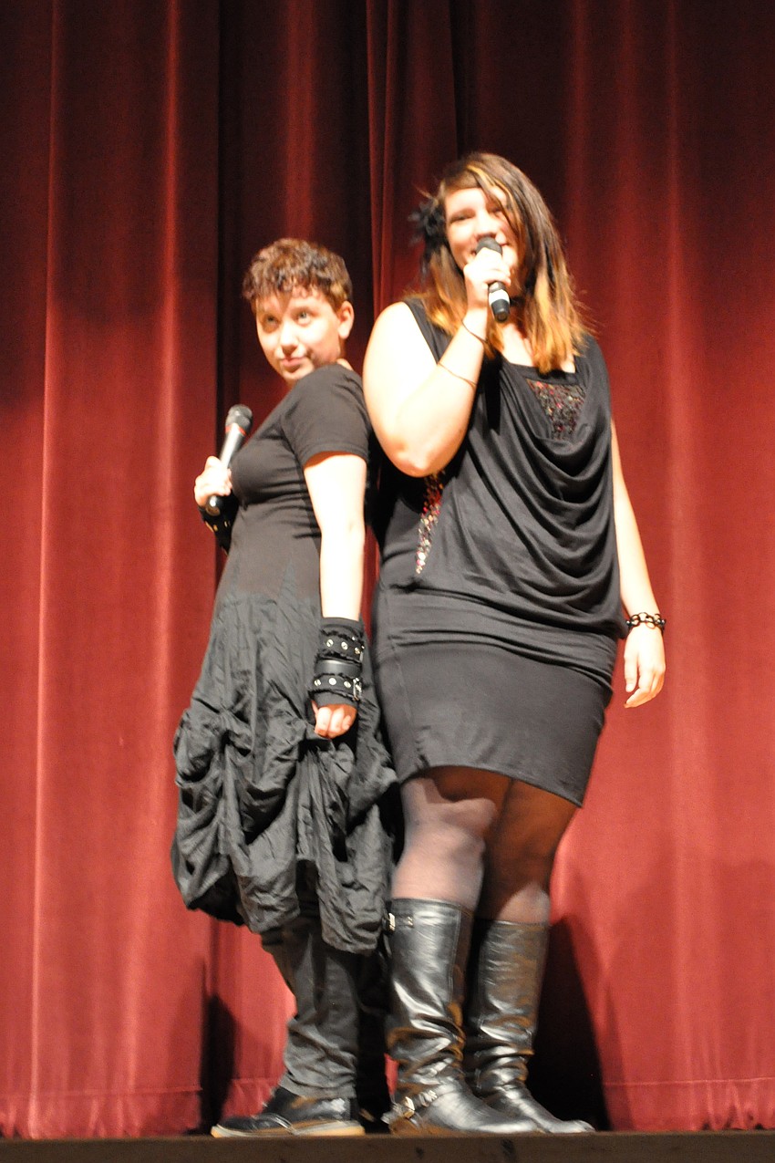 Lauren Olson and Kaia Gilbertson sang a duet.