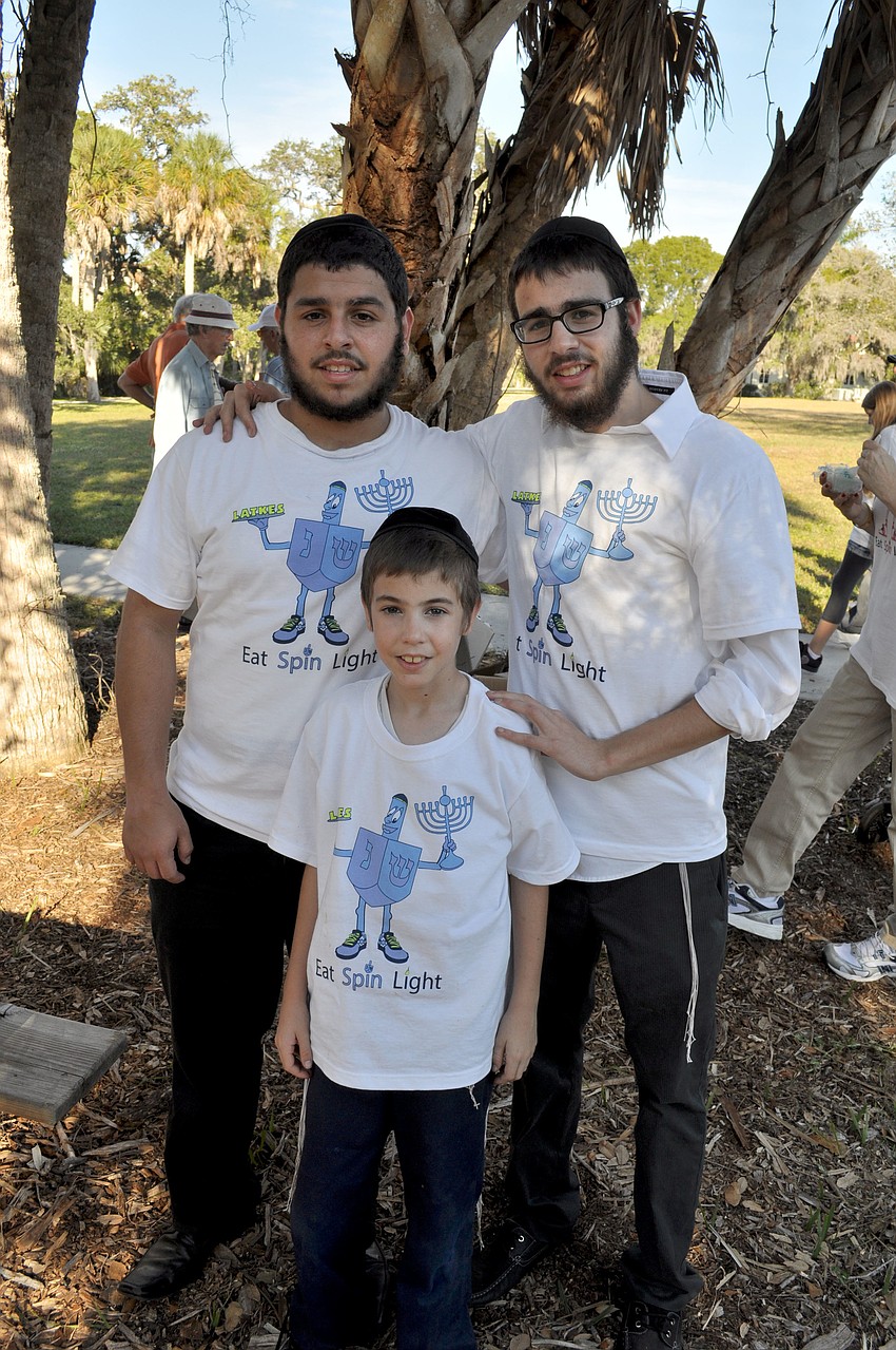 Mendy Benjaminson, Yossi Steinmetz and Levi Steinmetz