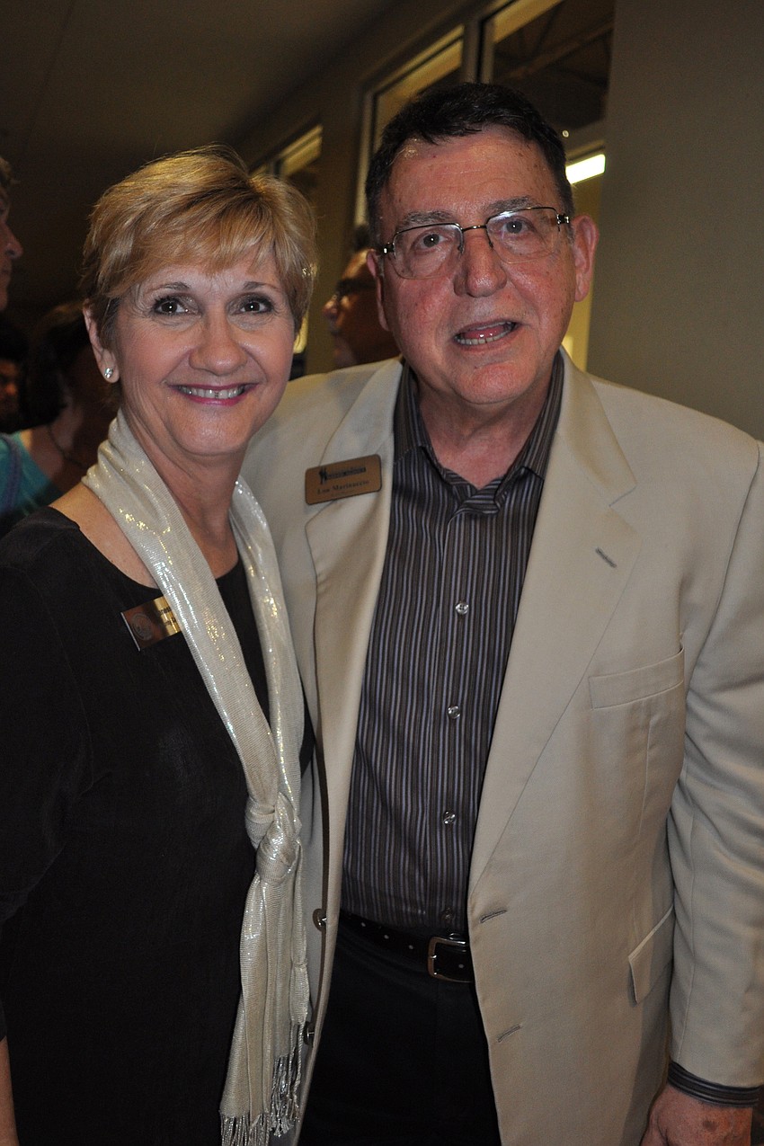 Manatee County Commissioner Vanessa Baugh with Lou Marinaccio