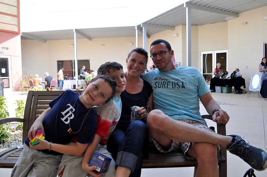 Kimberly and Jason Rosenberg with their sons, Jacob and Zachary.