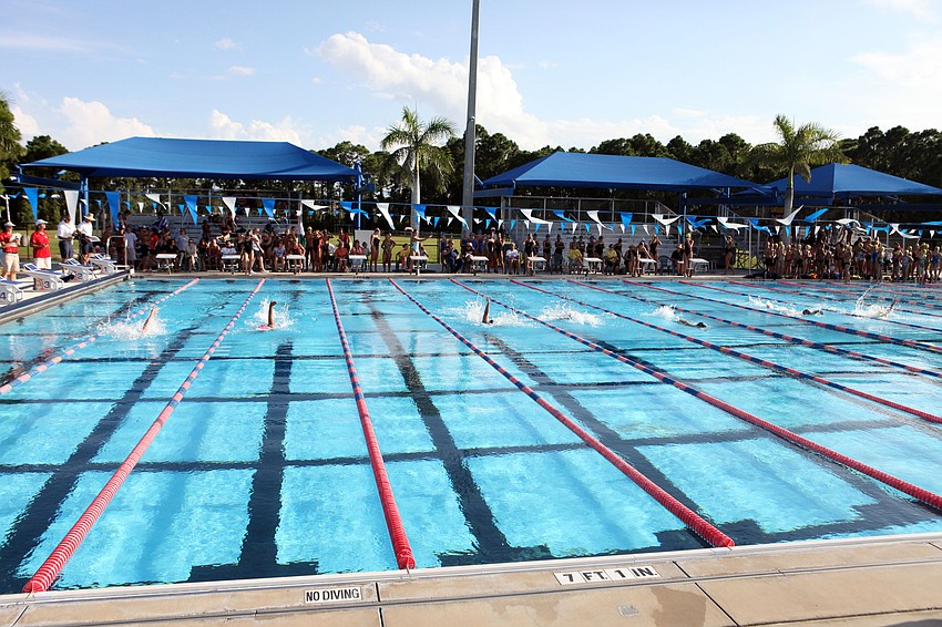 Sarasota High School, Riverview High School, Booker High School, Cardinal Mooney and Sarasota Christian all participated in a swim meet Wednesday, Sept. 12 at the Sarasota YMCA at Potter Park.