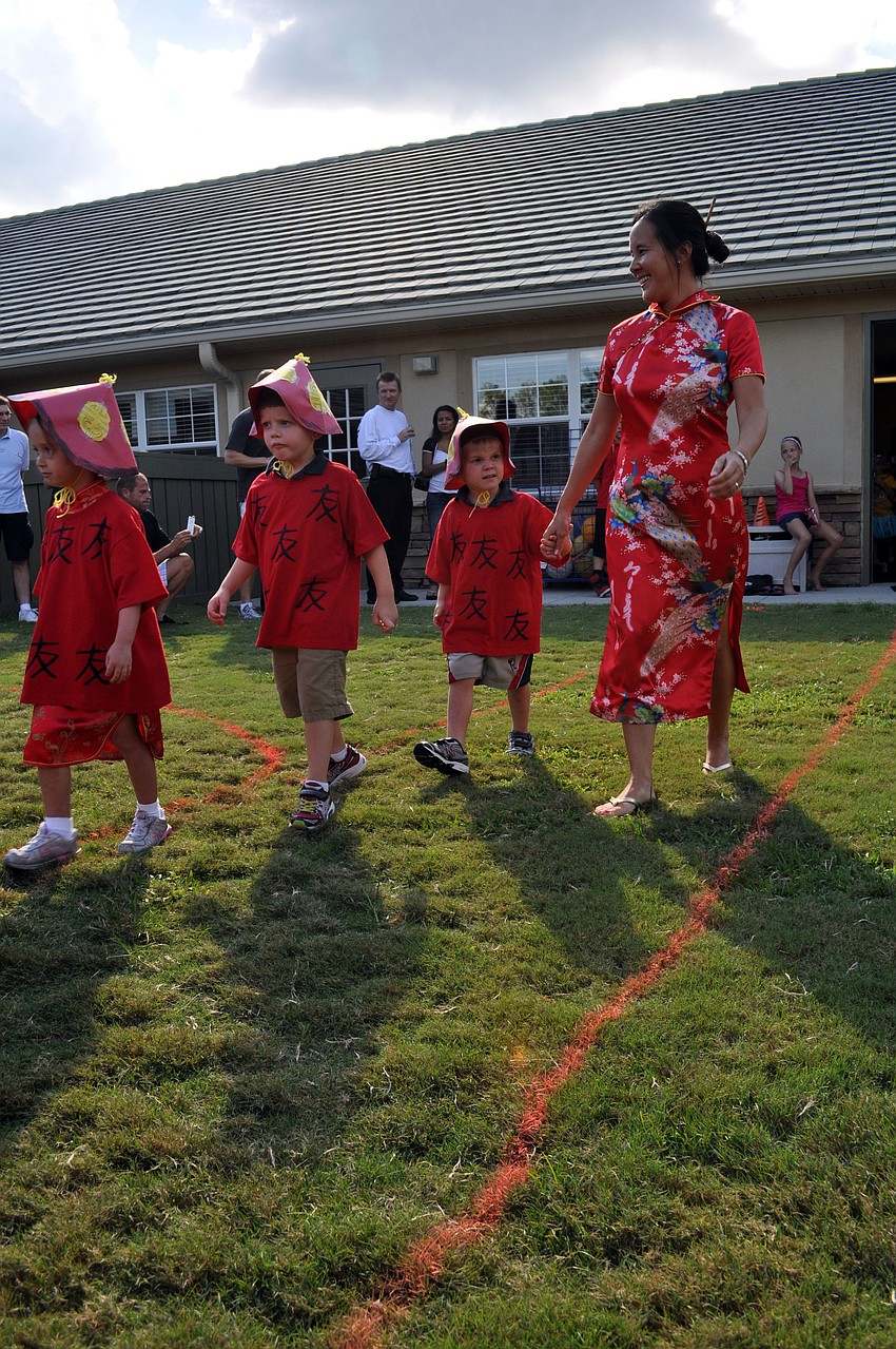 Lucy Preston, Jackson McLeod, Jake Beasley and Mrs. Wudte