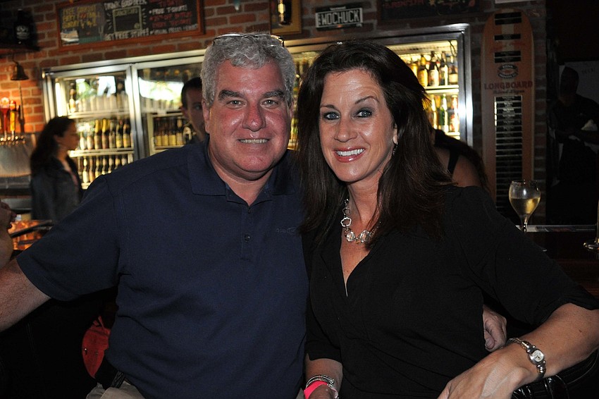 High Shields, pictured with Michelle Brault, represented event sponsor, Gold Coast Eagle Distributing.