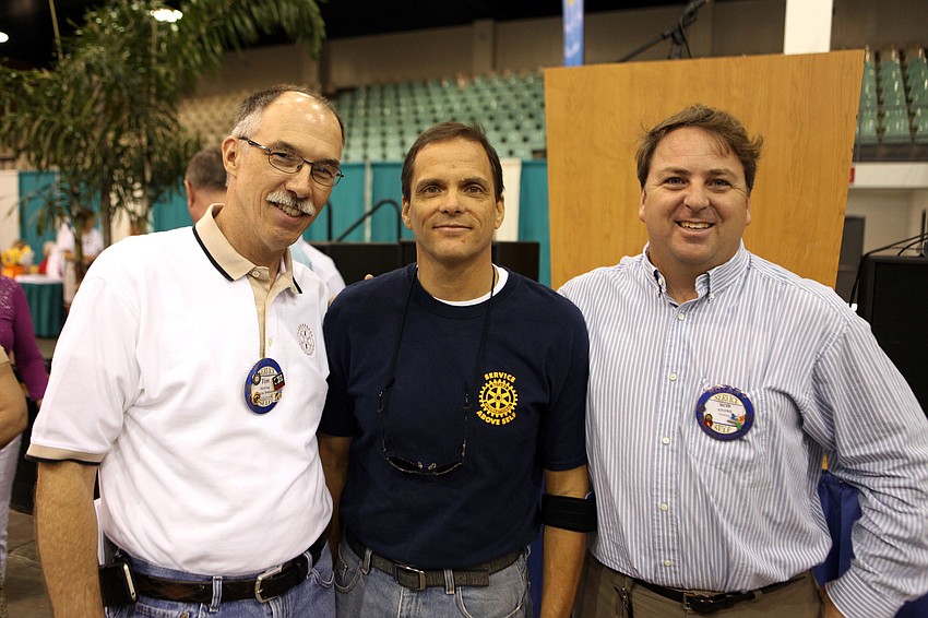Event chairman Tim Herring, PR chair Rick Hughes and President Bob Stone