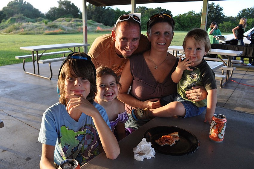 The Capecchi family came out in full force. Pictured are A.J., Emily, Aaron, Cassie and Max.
