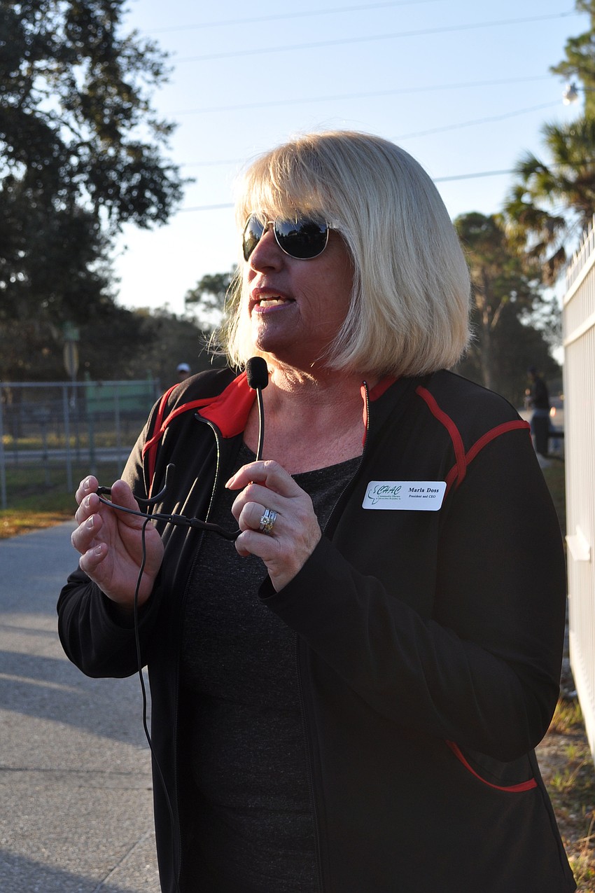 Community Haven CEO Marla Doss welcomed runners.