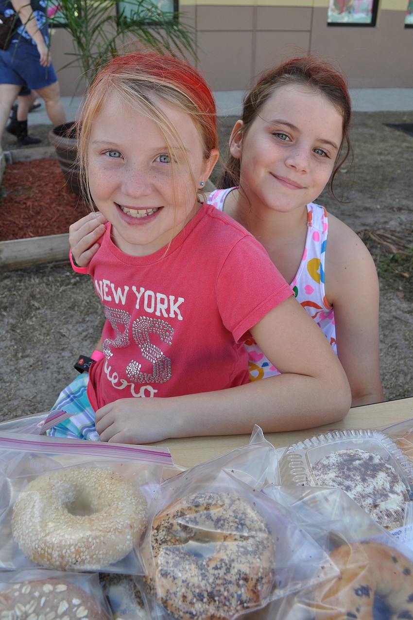 Madison Deramo helped her cousin, Imagine's Emily Nickelson, with the bake sale.