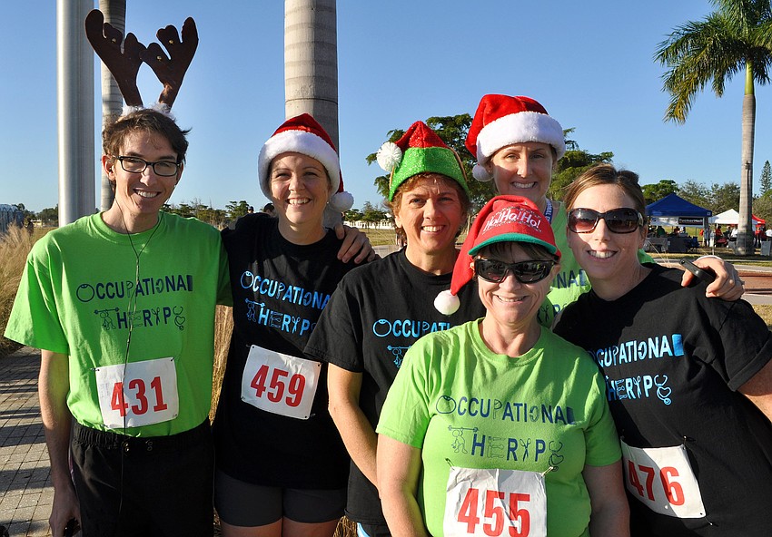 Shannon Miller, Christine Riccio, Julie Papan, Barbara Ingram-Rice, Susan Valentin and Sabrina Balam of the SCF Occupational Therapy program.