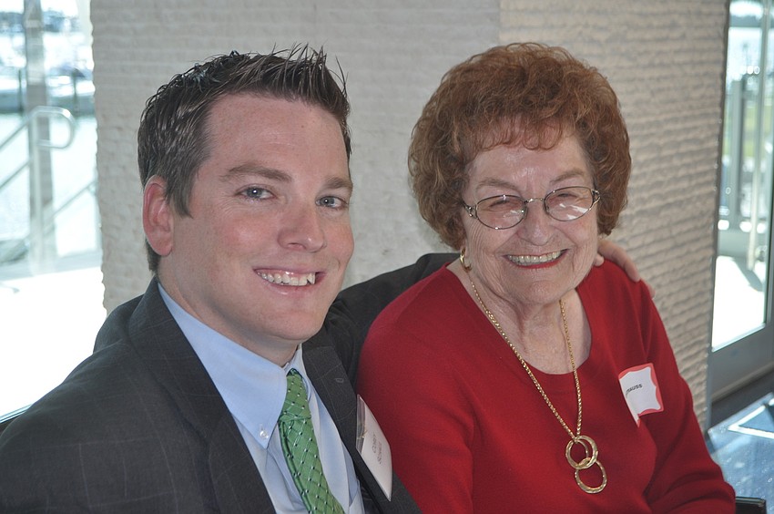 Corey Schaul with Ruth Strauss