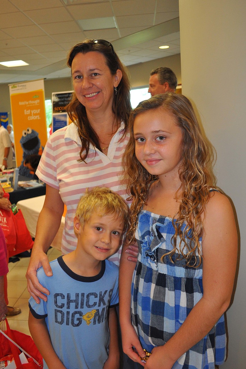 Penny Gillson brought her children, Jacob, 5, and Zoe, 10.