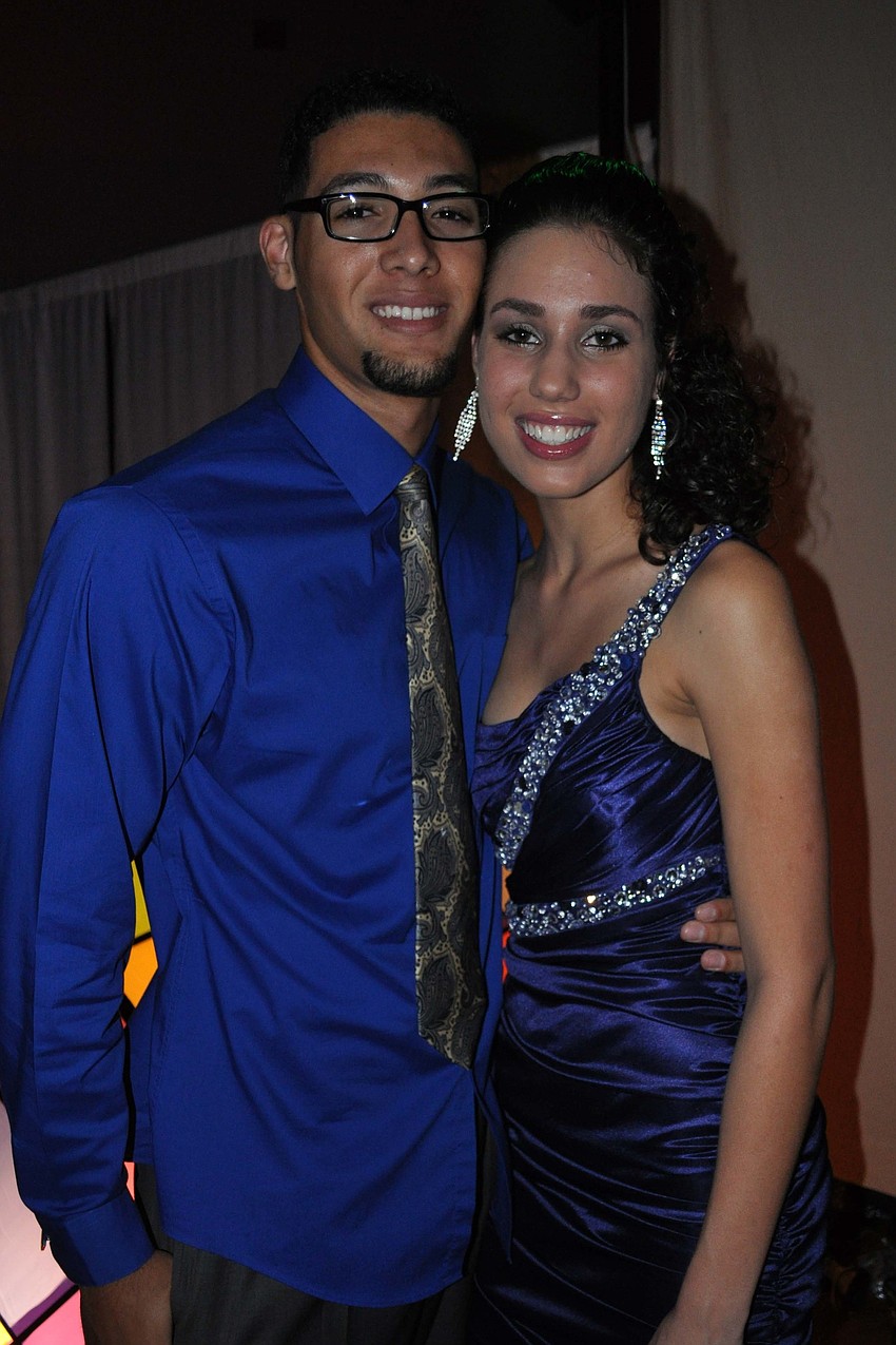 Stacy Jackson and Chelsea Cardozo enjoyed spending time together at the dance.