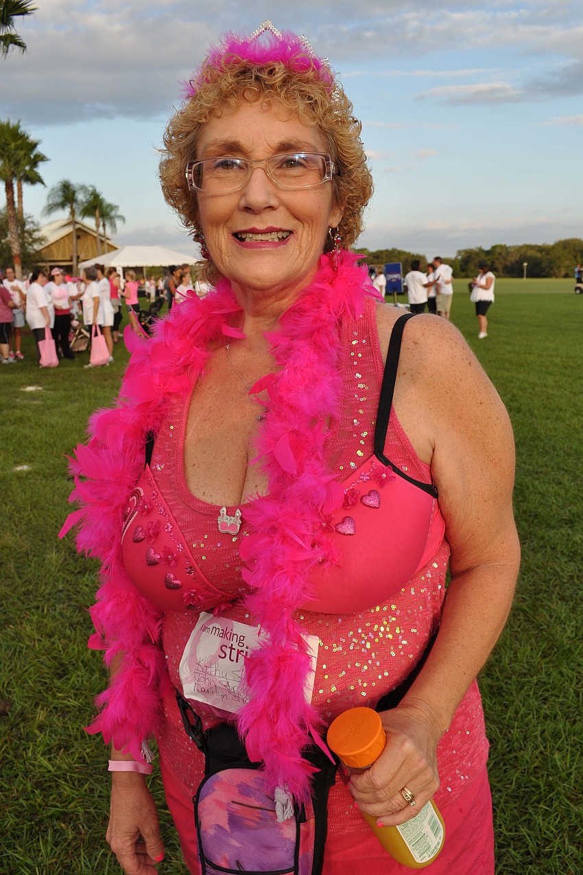 Ginger Wright dressed specially for the event.