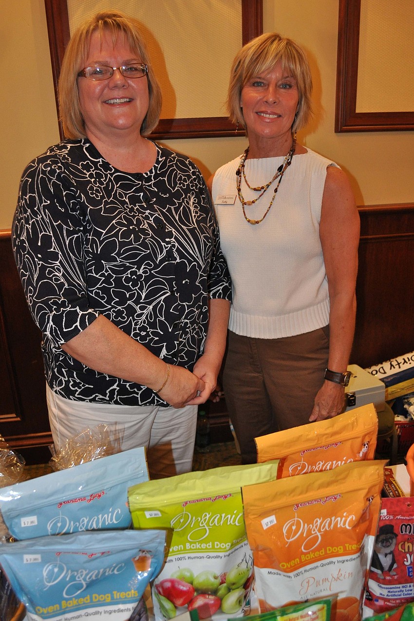 Margo Park and Bone Appetite owner Kathy Pontillo sold products at the event.