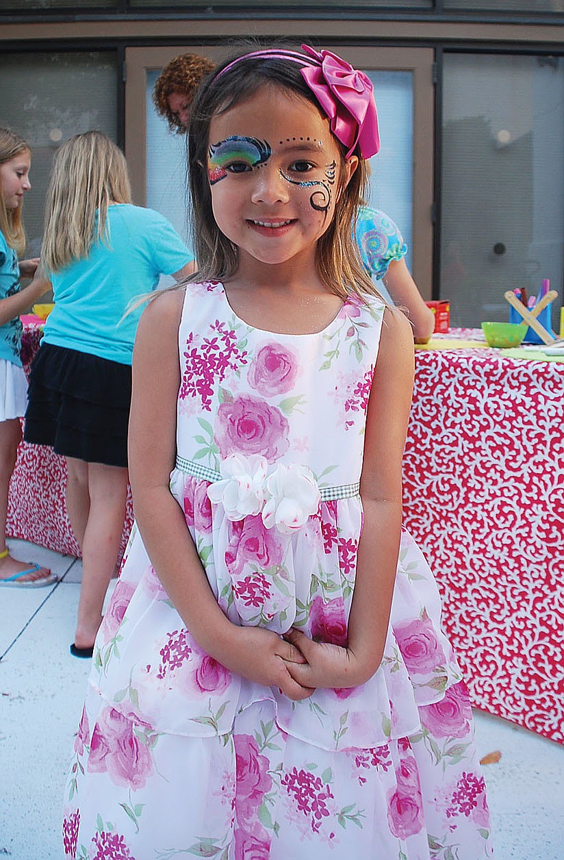 Zinnia Laurens, 5, has her face painted at The First Presbyterian Churchâ€™s annual Butterfly Ball.