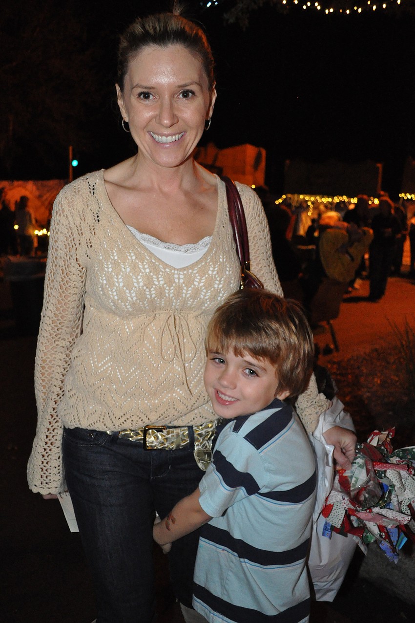 Cara Sosso brought her nephew Nico Bonifate.