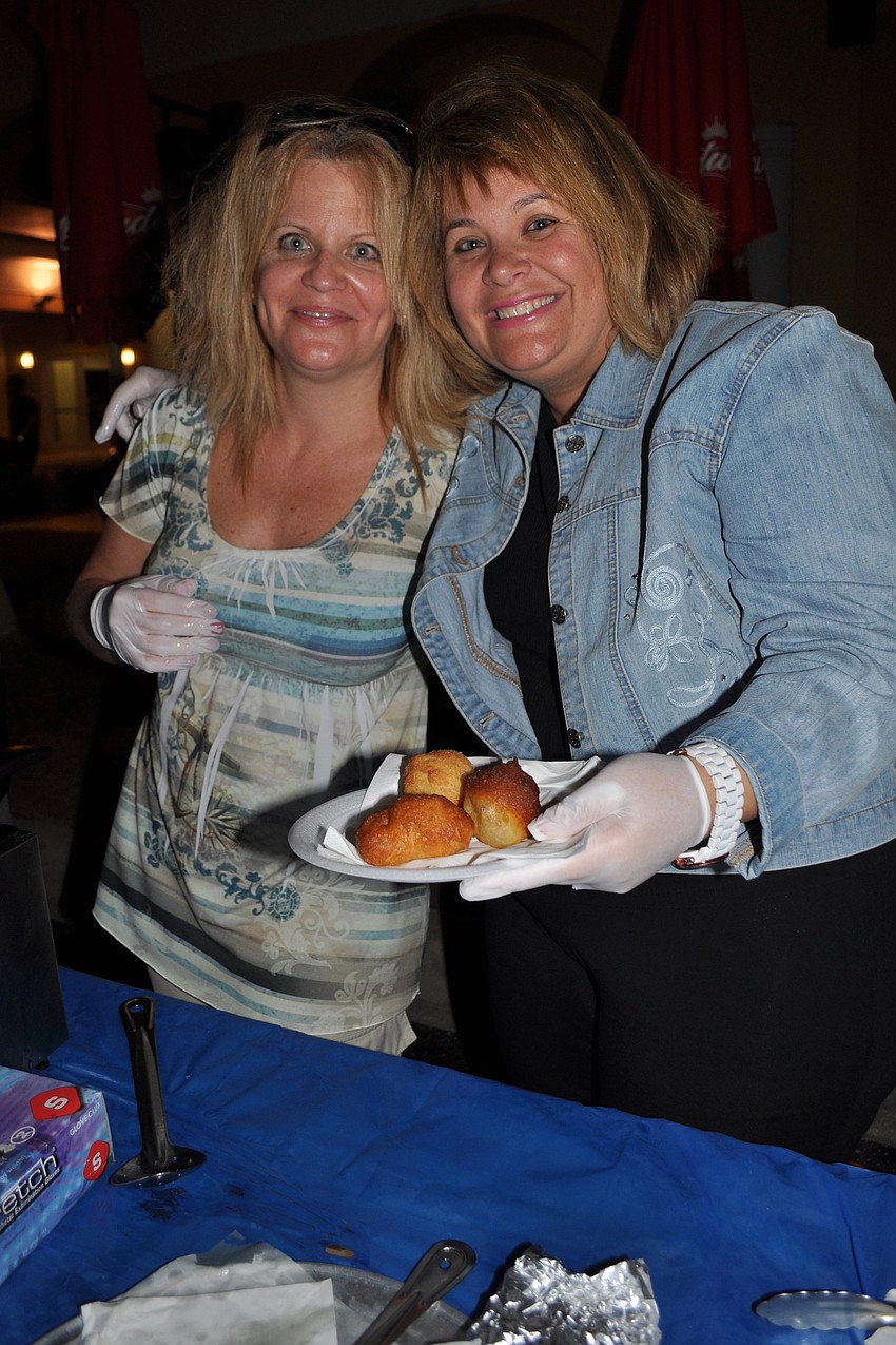 Bobbi Frey cooked doughnuts with her sister, Sharon Zimmerman.