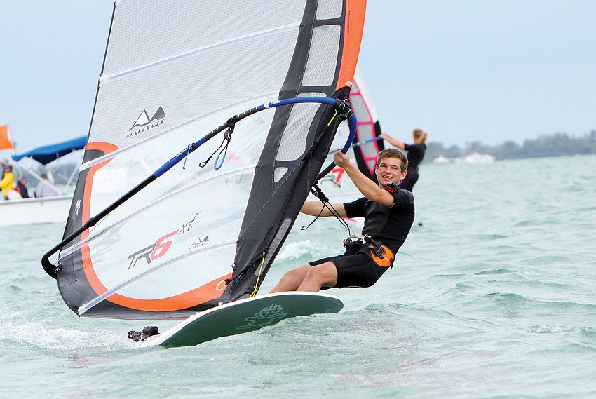 Christopher Waldo wasnâ€™t hard to find last weekend. He joined more than 40 windsurfers to compete in the Island Style Classic at Sarasota Sailing Squadron.