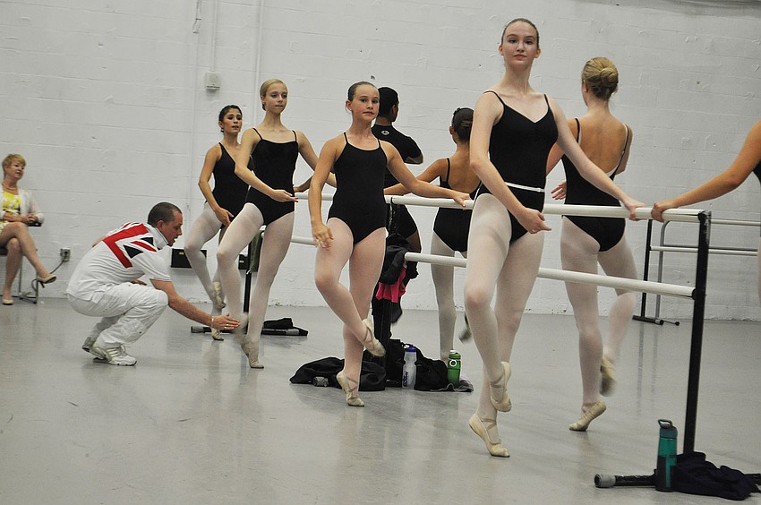 Sarasota Ballet Director Iain Webb works with a roomful full of students in the Summer Intensive program.