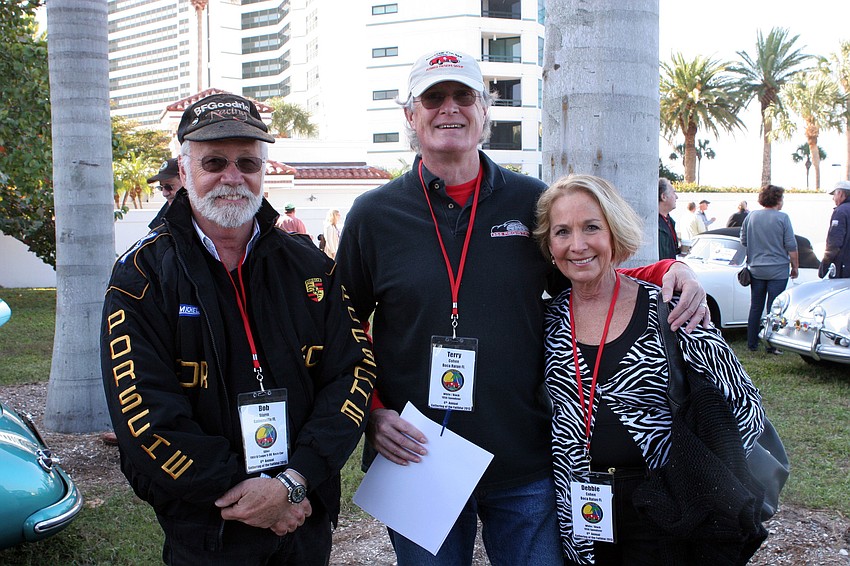 Bob Sturm from Gainesville with Terry and Debbie Cohen of Boca Raton