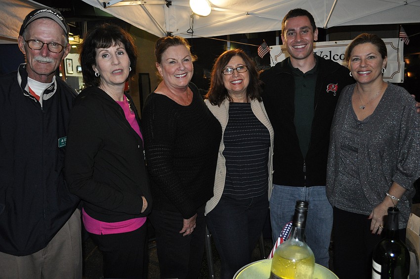 Jim Brown, Cecilia Alexander, Aggie Hunt, Wanda Flaska, Alex Rolfsen and Angela Massaro-Fain shared about Junior Achievement, the nightâ€™s benefiting charity.