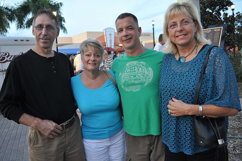 Matt and Kathleen Arndt and Michael and Polly Zeller headed to the movies after dinner.