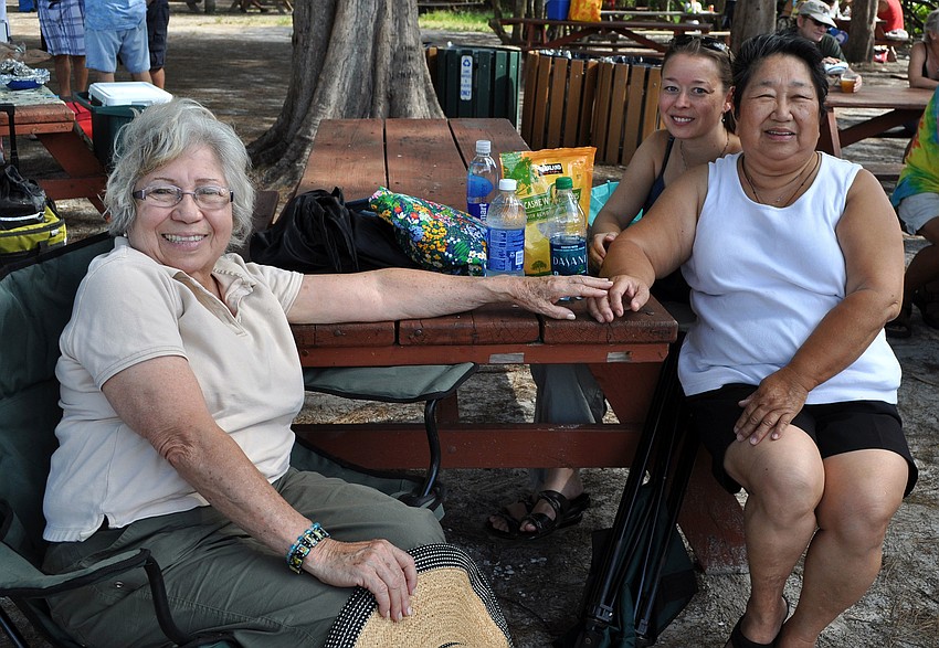 Isabel Cintron, Carrie Garrido and Gracia Garrido