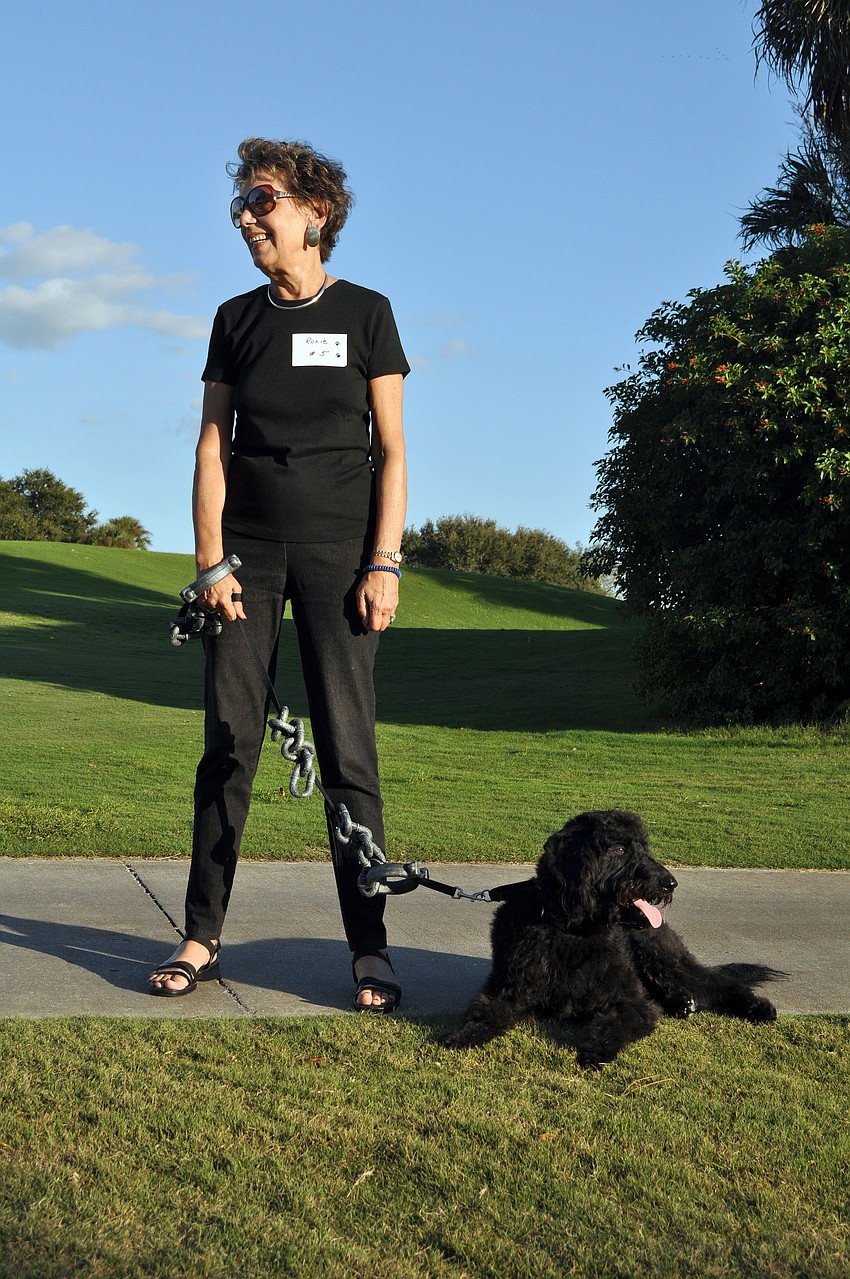 Carol Siegel and Roxie, 15 mos, were â€œFifty Shades of Blackâ€.
