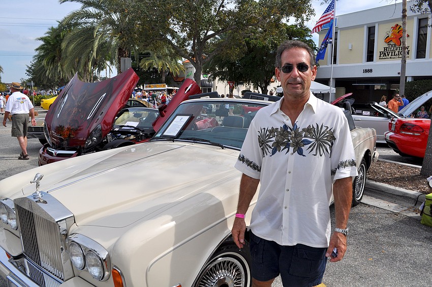 Irwin Scheineson with his Rolls Royce