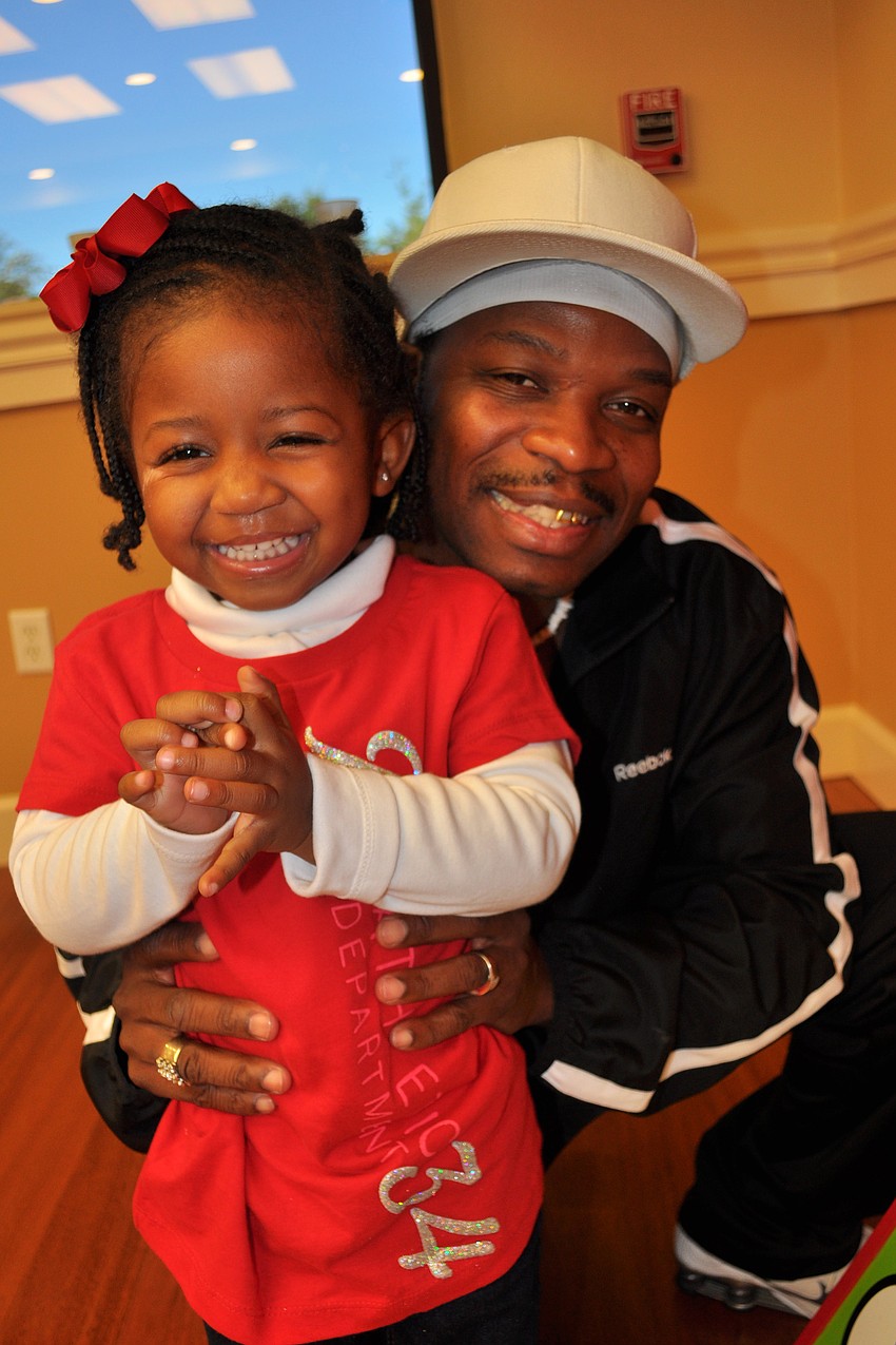 Rick Waiters spend time with his youngest daughter Rickki.