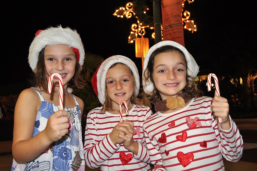 Josie Macaluso, 6, poses with her twin cousins Chloe and Claire Macaluso, 6.