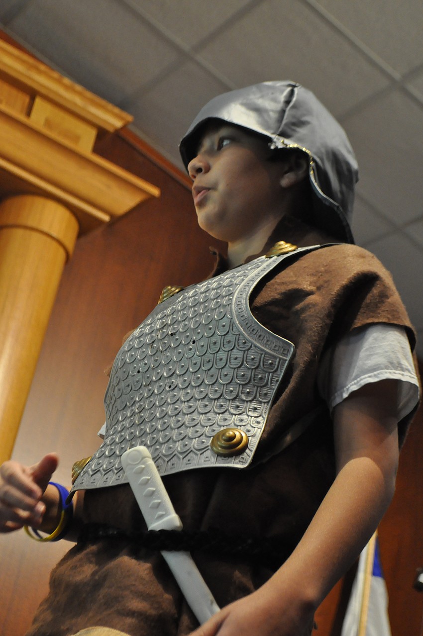 Seth Morton played Judah in the performance â€œA Hanukah Happening.â€