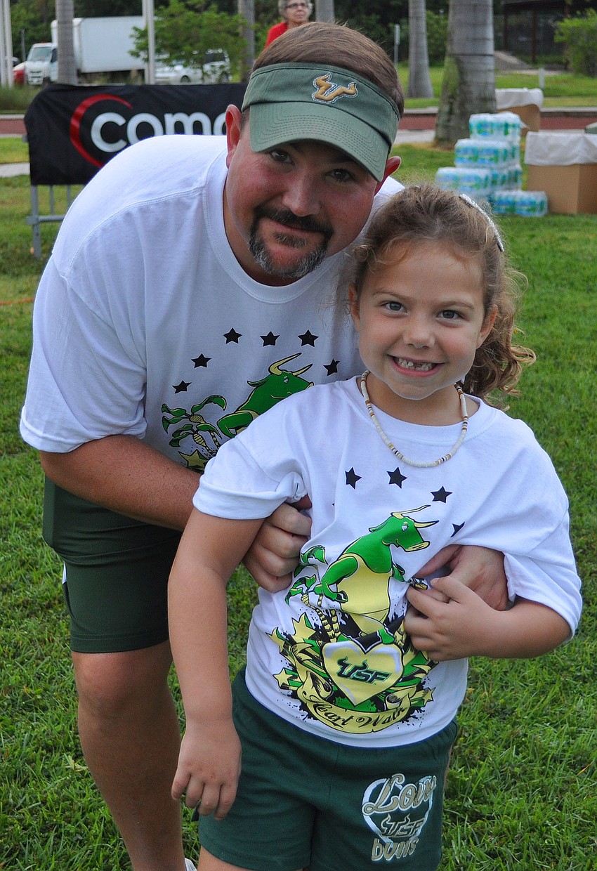 Jay Riley with his daughter, Mackenzie, 5