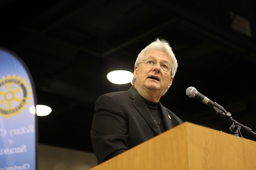 Don Roberts gave the invocation at the 38th annual â€œPioneer Dayâ€ Picnic.