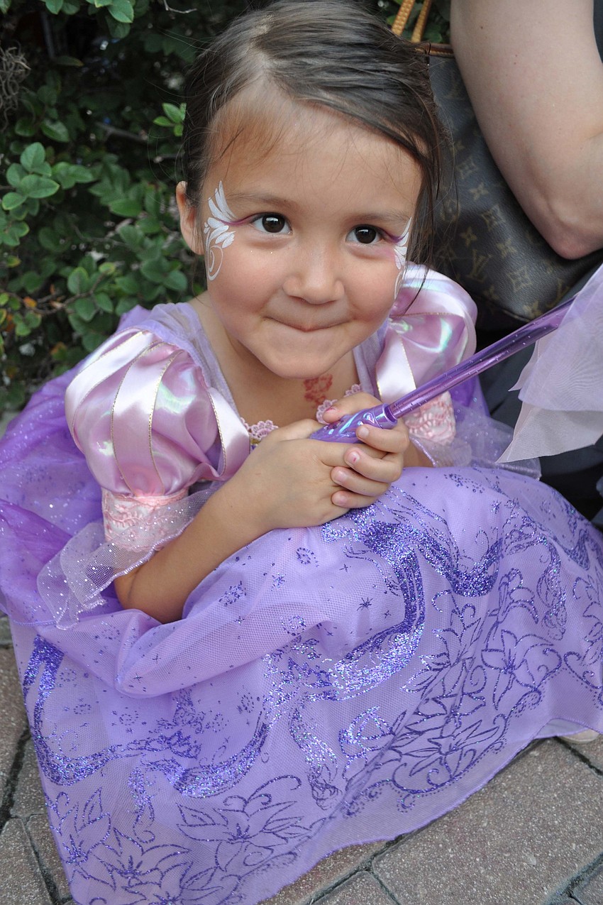Elia Shen, 4, came as Rapunzel.