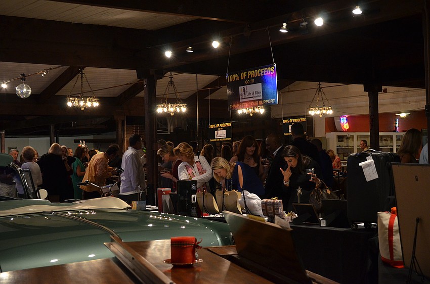 The event boast a large amount of auction items including a motorcyles and autographed Brian Johnson guitar that went for $2,000.