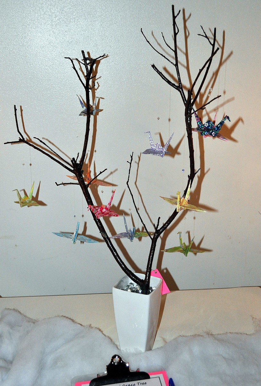 Origami Grace Tree created by Barb Feinberg