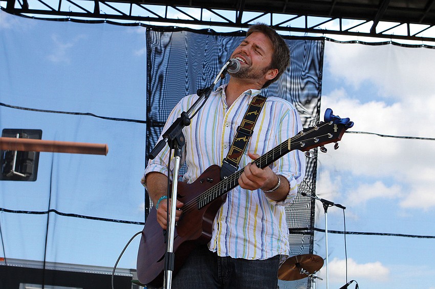 Ben Hammond rocked out on the main stage with his band at the 17th annual Giving Hunger the Blues festival.