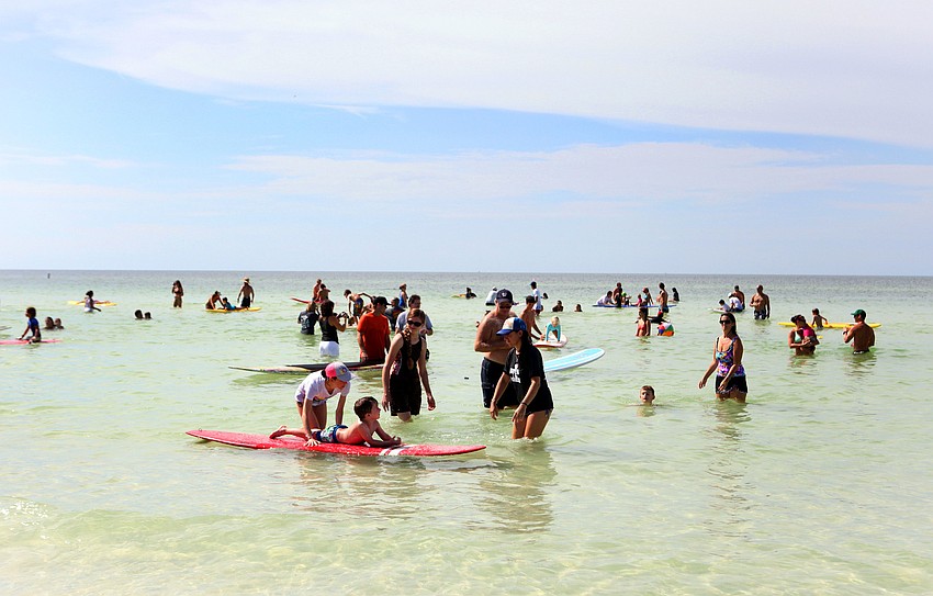 There were over 70 kids signed up and 200 volunteers that participated in Hang 10 for Autism Saturday, Sept. 15 at Siesta Key Public Beach.