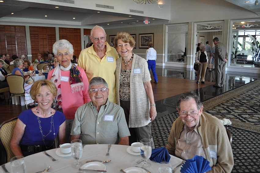 Mary Zuckerbraun, Enid Fleishman, Joe Levine, Norman Fleishman and Leonie and Norman Goldfarb