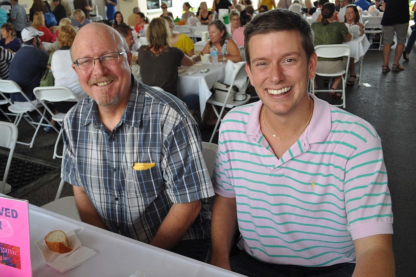 Ken Wietbrock and Kevin Phillippi represented event sponsor, Global Organics.