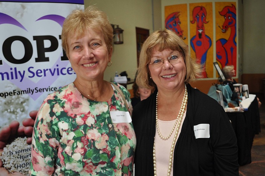 Janet Hough and Sandy Brinkman have been attending the event for several years.