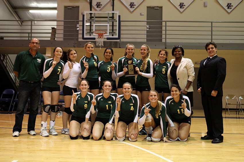 The St. Stephenâ€™s team poses with their plaque Thursday, Oct. 25, after winning first place in their division.