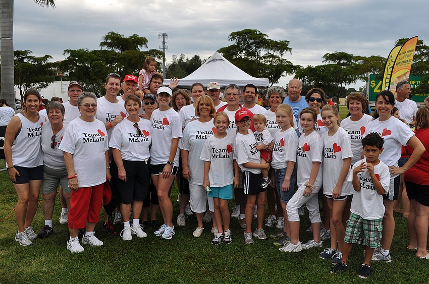 Team McLain was the top fundraising Community team for the Heart Walk.