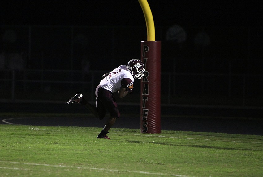 Richie James, No. 2, scores a touchdown for Riverview.