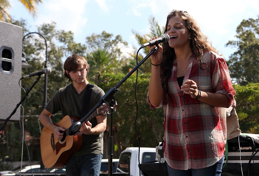 The Somethings performed Saturday, Nov. 3, on the stage at the corner of Pineapple Avenue and Selby Drive.