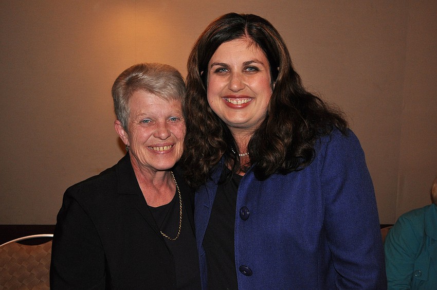 Christine Robinson with her mother, Sandy Strenkoski