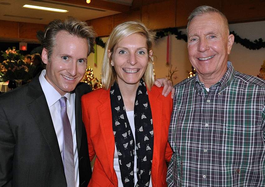 Josh Stone, Amy Paulishak and her father Bob Paulishak