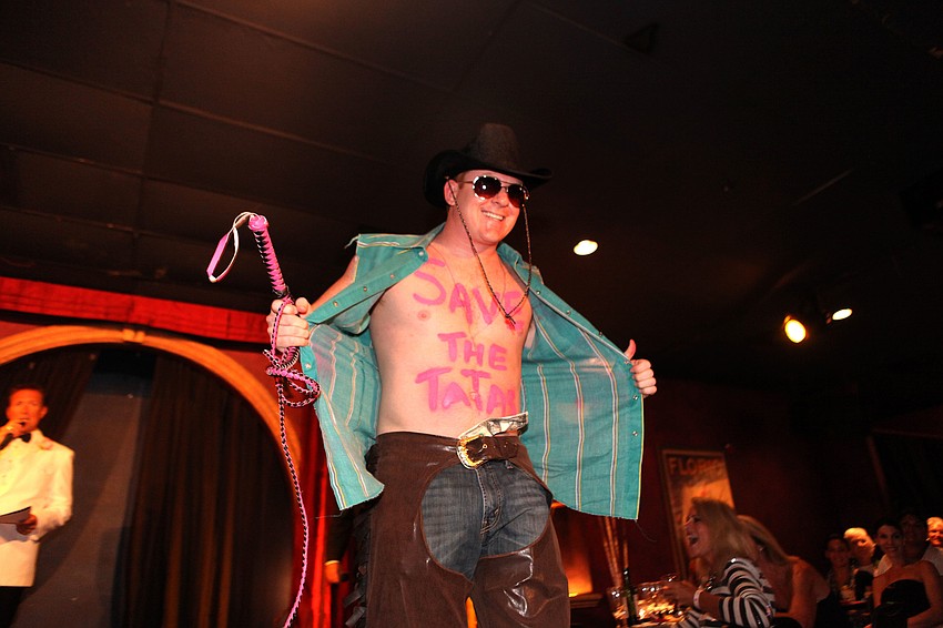 Austin Paramore had â€œSave the TaTasâ€ painted on his chest.