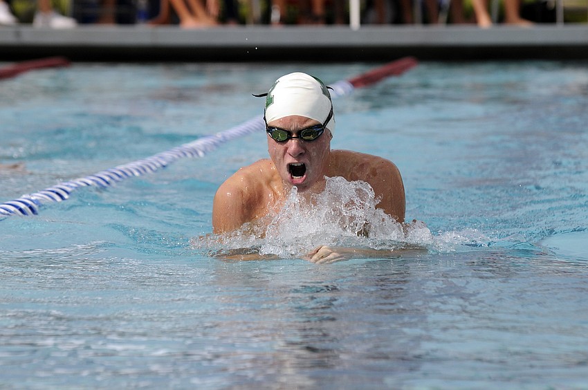 Lakewood Ranch sophomore Luke Hanner won the 200-yard individual medley.