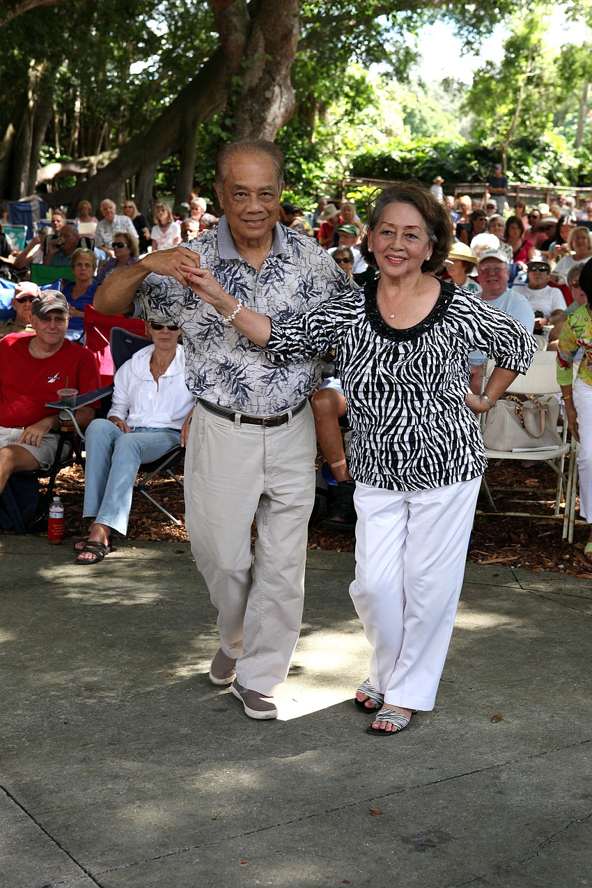 Ralph and Neta Francia have fun dancing Sunday, Oct. 7, at GartenFest.